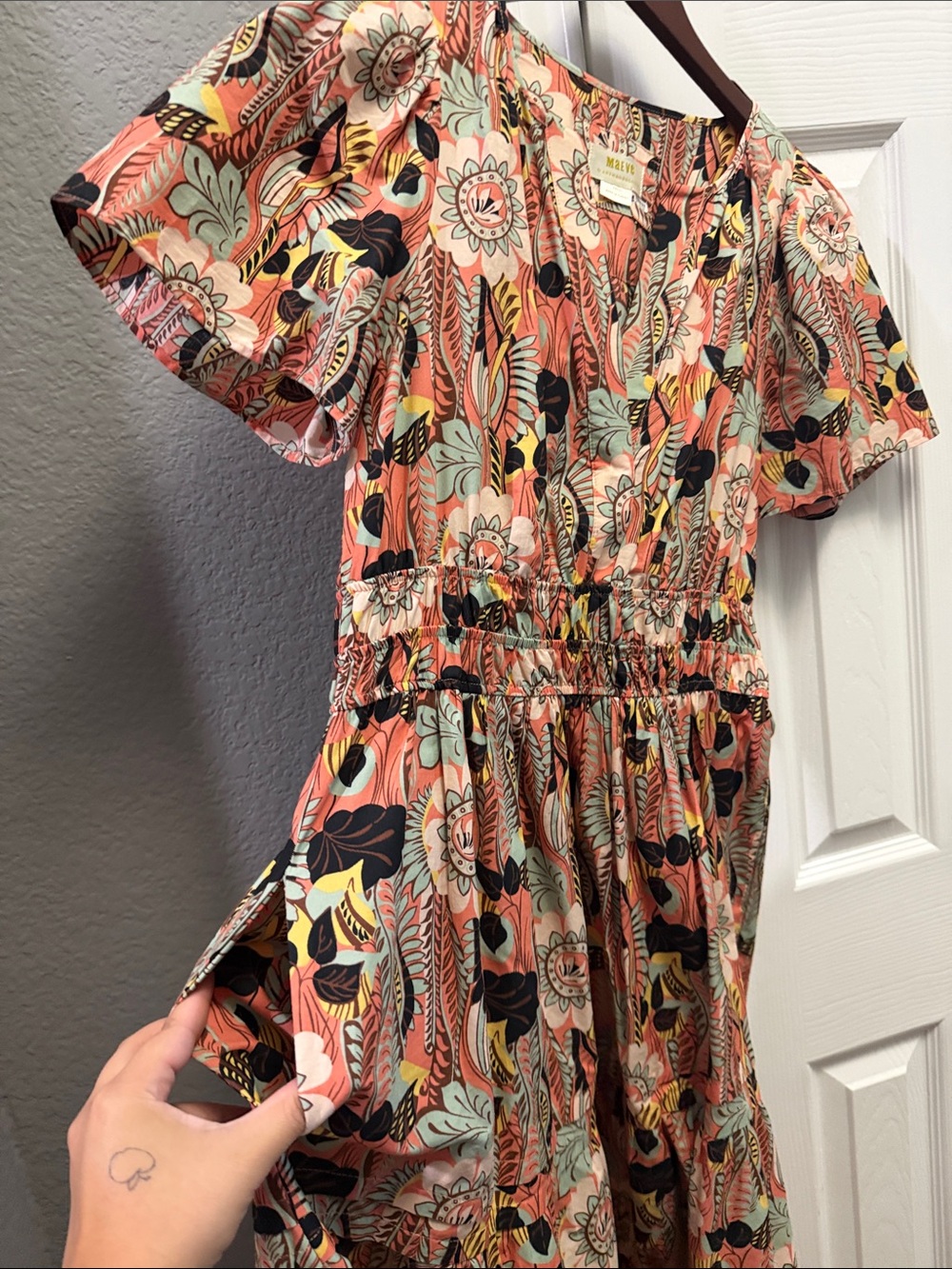 Anthropologie | Maeve the somerset maxi dress botanical size small - Picture 5 of 8